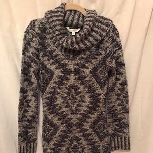 Knit turtleneck sweater dress